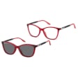 Damskie okulary pod korekcję z polaryzacyjną Nakładką przeciwsłoneczną na magnes CLIP-TRC-186C-1