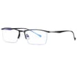 Żyłkowe okulary do komputera męskie TV smartfona BLUE LIGHT zerówki czarne 2597A
