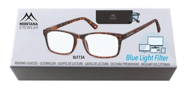 Okulary z filtrem do komputera i czytania moc: +2.50 z Antyrefleksem Montana BLFBOX73A