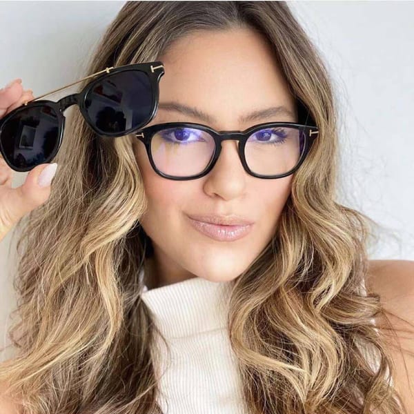 2w1 Okulary do komputera z nakładką przeciwsłoneczną na magnes Clip-On 25135