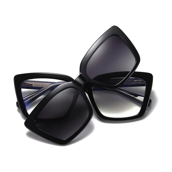 2w1 Okulary damskie do komputera z nakładką przeciwsłoneczną na magnes Clip-On 25134