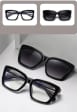 2w1 Okulary damskie do komputera z nakładką przeciwsłoneczną na magnes Clip-On 25134