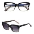 2w1 Okulary damskie do komputera z nakładką przeciwsłoneczną na magnes Clip-On 25134A