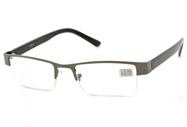 Plusy Okulary do czytania Moc: +2 metalowo-żyłkowe ST308