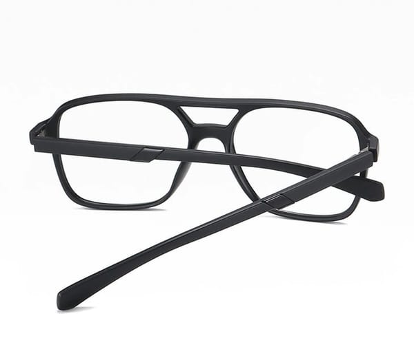 Okulary pilotki do komputera TV smartfona BLUE LIGHT zerówki czarne aviatory 2595A