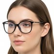 Okulary damskie z filtrem BLUE LIGHT do komputera zerówki EST-112K-1 Estillo