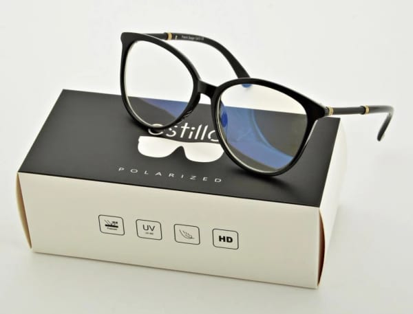 Okulary damskie z filtrem BLUE LIGHT do komputera zerówki EST-112K-1 Estillo