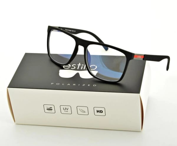 Okulary męskie z filtrem BLUE LIGHT do komputera EST-102-1M Estillo