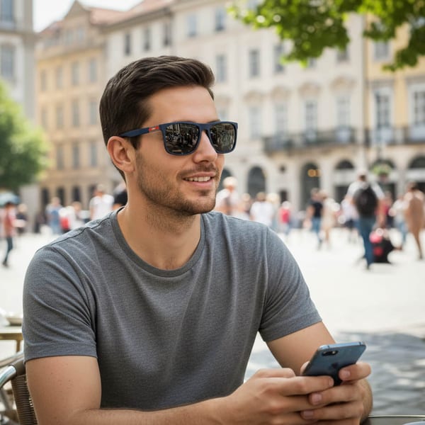 Przeciwsłoneczne męskie okulary z polaryzacją EST-407-10 Estillo