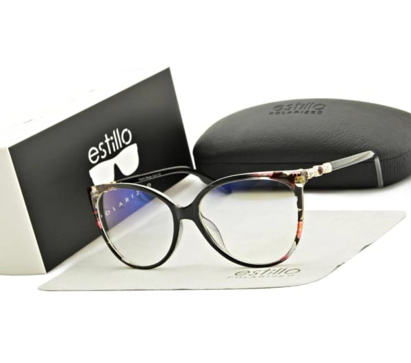 Okulary damskie z filtrem BLUE LIGHT do komputera zerówki EST-107K