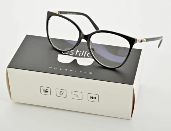 Okulary damskie z filtrem BLUE LIGHT do komputera zerówki EST-108K-1 Estillo