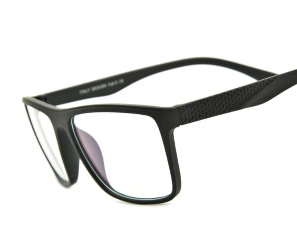 Okulary Nerd z filtrem światła niebieskiego do komputera zerówki R-BL-1636K