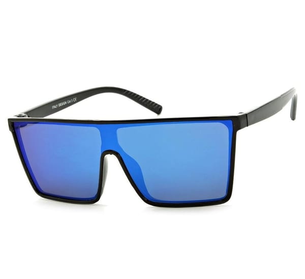 Męskie Okulary przeciwsłoneczne Pilotki Pełne Lustro UV400 STR-1647