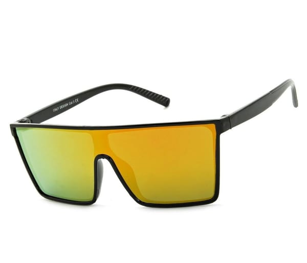 Męskie Okulary przeciwsłoneczne Pilotki Pełne Lustro UV400 STR-1647B