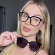 Damskie okulary do komputera z nakładką przeciwsłoneczną Clip-on 25109