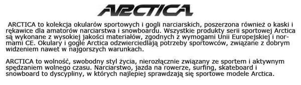 Rowerowe Okulary Sportowe ARCTICA S-316 przeciwsłoneczne