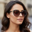Damskie Kocie okulary przeciwsłoneczne polaryzacyjne POL-560A