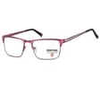 Oprawki korekcyjne okulary optyczne prostokątne Montana flex MM604F fioletowy + srebrny