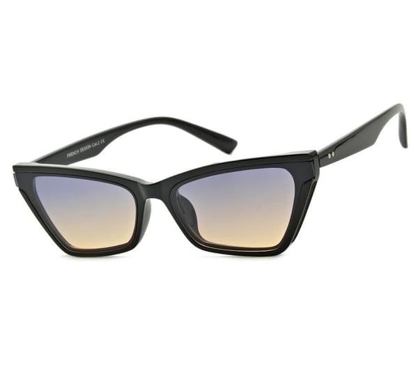 Szerokie damskie okulary przeciwsłoneczne Exclusive kocie CO-384