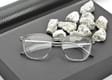 Plusy +1.50 szare okulary do czytania kwadratowe korekcyjne ST322