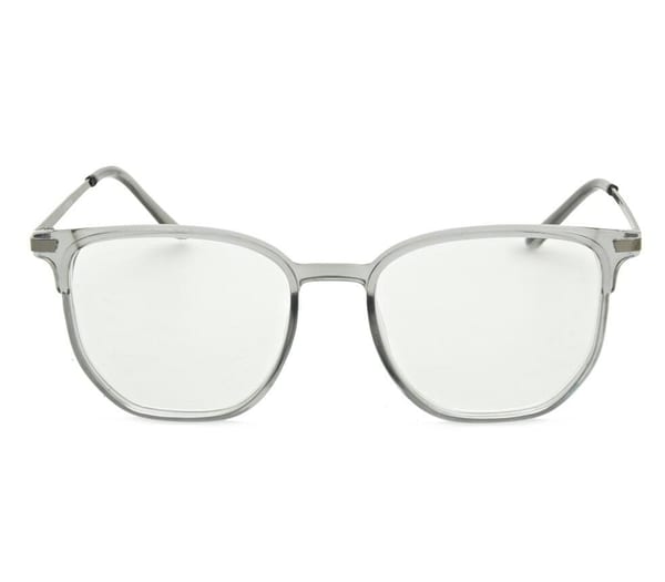 Plusy +1.50 szare okulary do czytania kwadratowe korekcyjne ST322