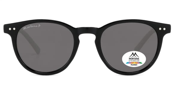 Czarne okulary Lenonki przeciwsłoneczne z polaryzacją okrągłe MP75