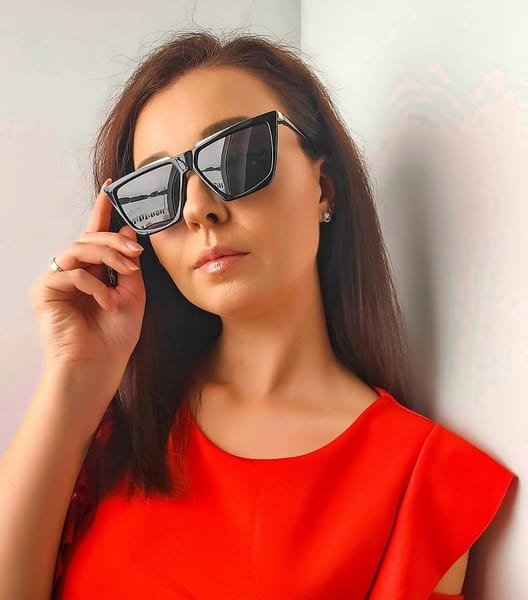 Damskie okulary przeciwsłoneczne z polaryzacją kocie EST-12
