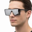 Męskie okulary przeciwsłoneczne z polaryzacją pełne lustro EST-411A