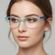 Okulary oprawki optyczne zerówki korekcyjne kocie oczy Sunoptic CP113E różowe