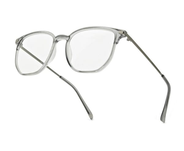 Plusy +1.75 szare okulary do czytania kwadratowe korekcyjne ST322