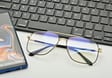 Męskie okulary pilotki zerówki do komputera BLF filtr EST-131K-16 Estillo
