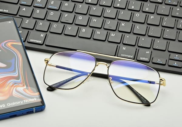 Męskie okulary pilotki zerówki do komputera BLF filtr EST-131K-16 Estillo