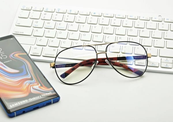 Męskie okulary pilotki zerówki do komputera BLF filtr EST-132K-16 Estillo