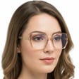 Damskie okulary zerówki do komputera BLF filtr EST-116K-15 Estillo