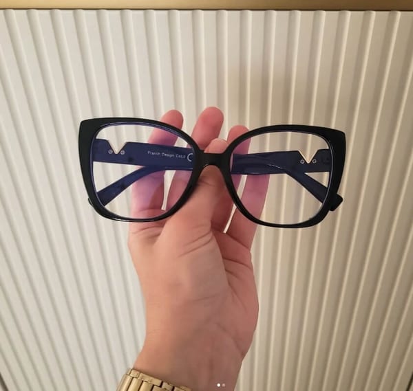 Damskie kocie okulary zerówki do komputera BLF filtr EST-114K-1 Estillo