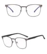 Solidne okulary zerówki do komputera BLUE LIGHT grafitowo-czarne z flexami 25126D