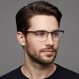 Solidne okulary zerówki do komputera BLUE LIGHT grafitowo-czarne z flexami 25126D