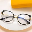 Damskie okulary zerówki do komputera BLUE LIGHT z flexami 25127