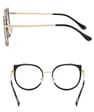 Damskie okulary zerówki do komputera BLUE LIGHT z flexami 25127