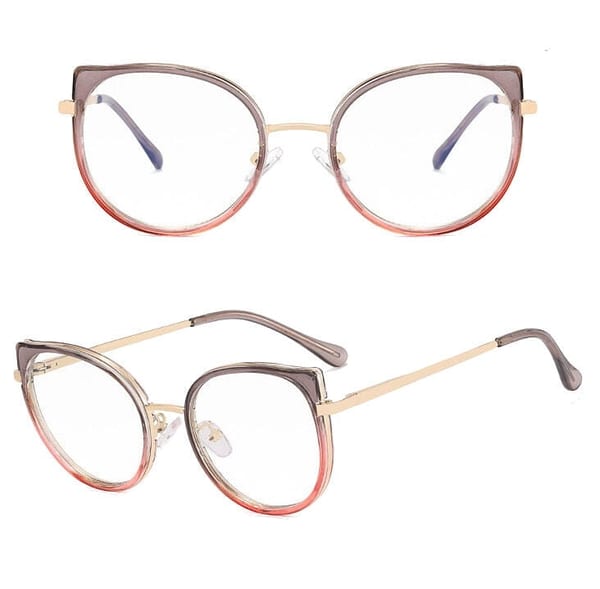 Damskie okulary zerówki do komputera BLUE LIGHT z flexami 25127A