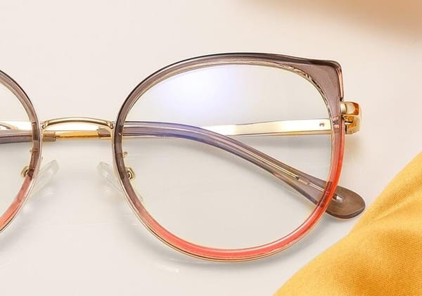 Damskie okulary zerówki do komputera BLUE LIGHT z flexami 25127A