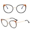 Damskie okulary zerówki do komputera BLUE LIGHT z flexami 25127C