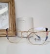 Damskie kocie okulary zerówki do komputera BLUE LIGHT z flexami 25129A