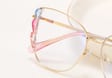 Damskie kocie okulary zerówki do komputera BLUE LIGHT z flexami 25129C