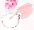 Damskie kocie okulary zerówki do komputera BLUE LIGHT z flexami 25129C