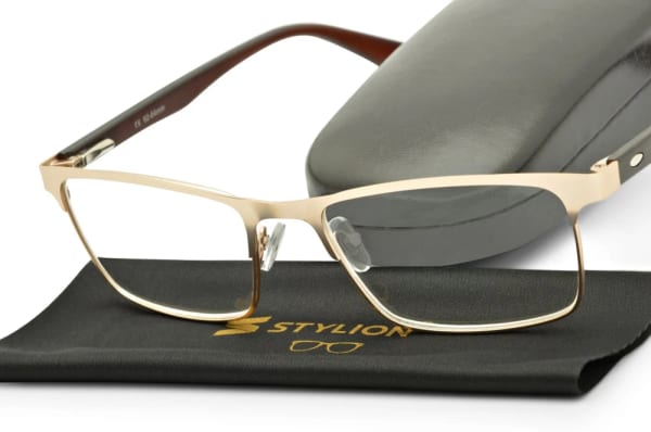Plusy +2.50 Męskie okulary do czytania korekcyjne ST330A