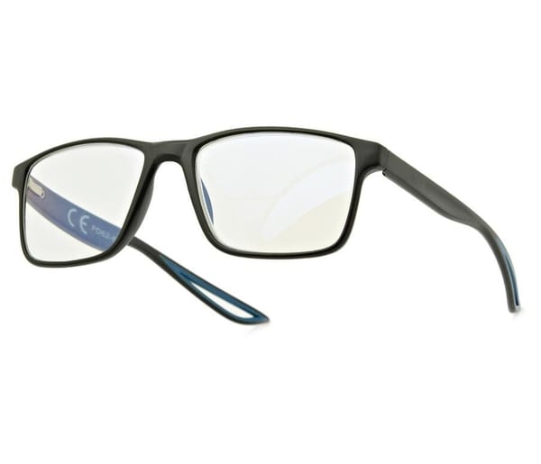 Plusy +2.50 Męskie okulary do czytania korekcyjne Blue Light + Antyrefleks ST315B
