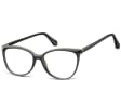Damskie okulary optyczne zerówki kocie oczy Sunoptic CP116 czarne