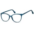 Damskie okulary optyczne zerówki kocie oczy Sunoptic CP116B granatowe