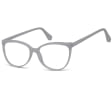 Damskie okulary optyczne zerówki kocie oczy Sunoptic CP116G mleczny szary